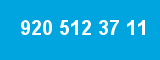 920 512 37 11